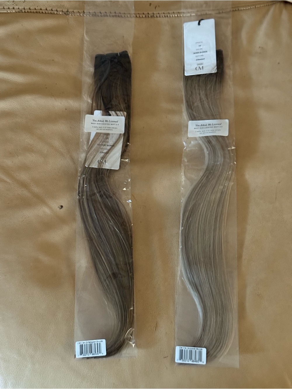 Premium Clip-In Hair Extensions - Brown & Ash Blonde